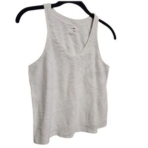 Rag & Bone Jean White Floral Tank Top V-Neck Sleeveless XS‎